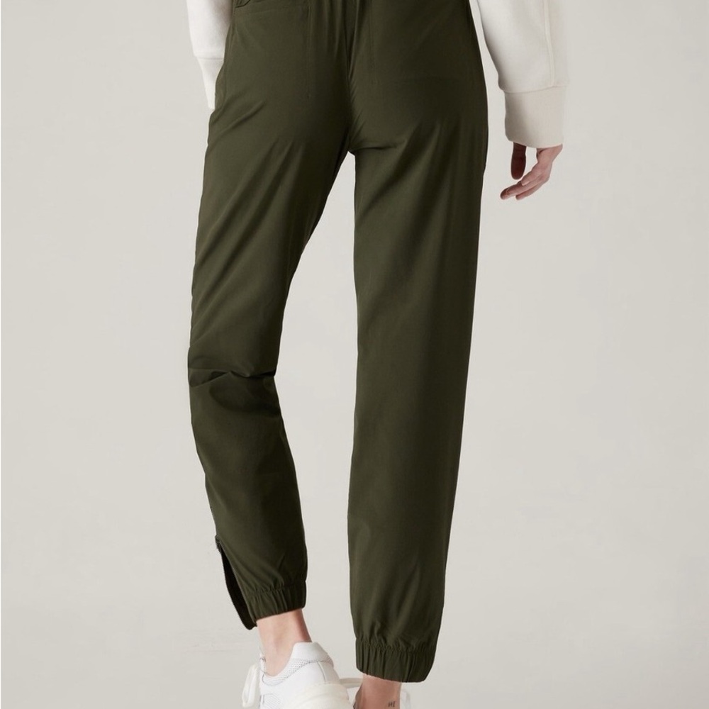 Athleta Olive Green Track Joggers